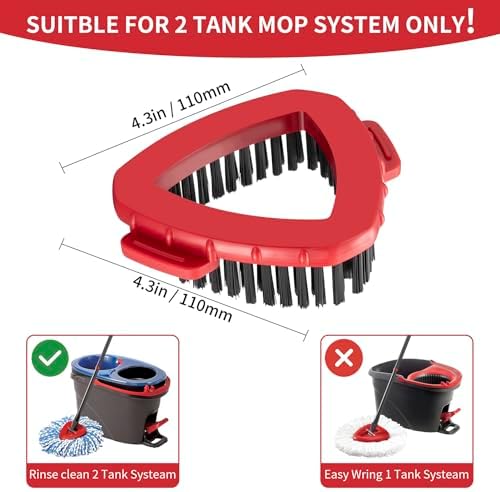 Inkhut Spin Mop Replacement Head 2 Pack for O-Ceda RinseClean 2