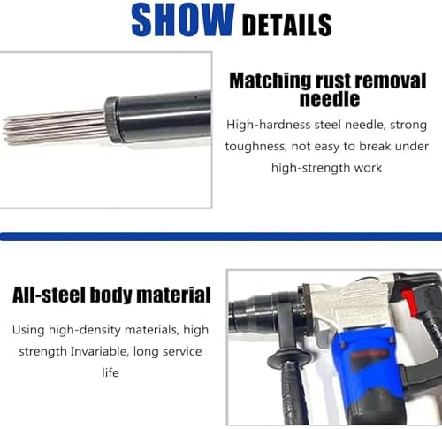 High Power 1100W Pistol Grip Needle Scaler 220V 1