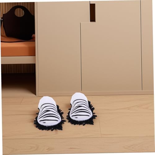 Minkissy Detachable Mop Slippers for Women Comfortable Warm Cleaning Shoes