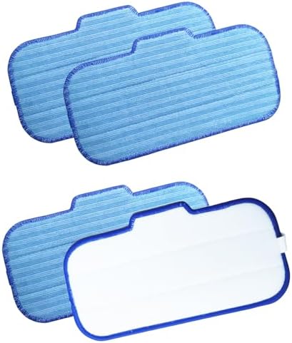 4 Pack Steam Mop Pads Replacement for Newbealer NC603C NC602N 1