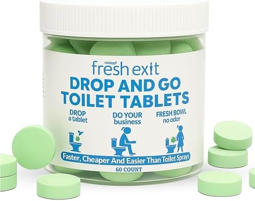 FreshExit Toilet Deodorizer Tablets 60 Count Citrus Scent 1