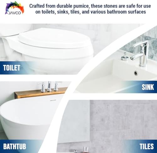 2 Pack Pumice Stone with Handle for Toilet Cleaning