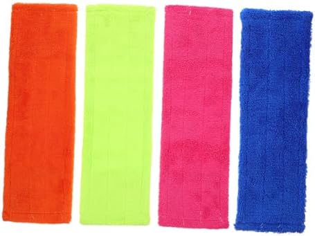 4pcs Coral Fleece Mop Pads Washable Reusable