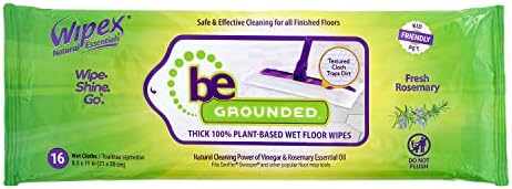 Wipex Natural Wet Floor Wipes with Rosemary and Vinegar