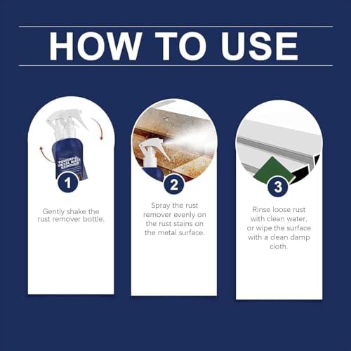 2024 Powerful Rust Remover Spray 100ml 3PCS for Tools Cars Metals