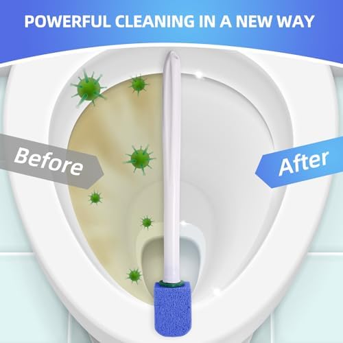 Pumice Stone Toilet Cleaner with 2 Handles and 10 Stones