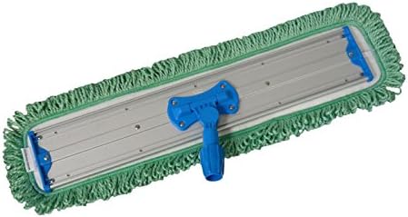 Real Clean 48 Inch Green Fringe Microfiber Mop Pads Pack of 2 1