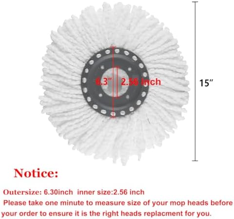 YWSHF 5PCS Spin Mop Head Refill for Standard Mops