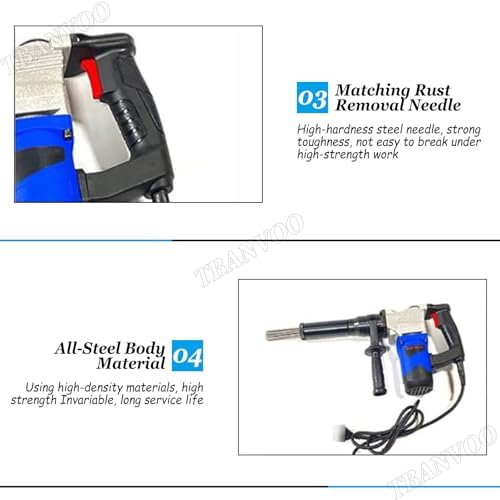 TBANVOO Electric Rust Removal Tool with 3600-4500 RPM