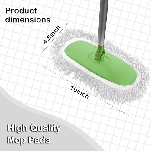 Reusable Microfiber Mop Pads 4 Pack for Swiffer