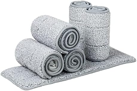 Sunki Microfiber Mop Pads 6 Pack Reusable Wet Dry