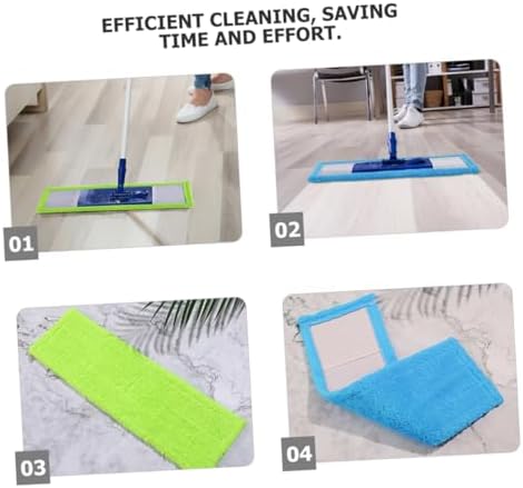 CALLARON 2pcs Thick Coral Fleece Mop Pads Replacement