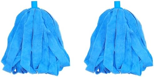 2 Pack Blue Microfiber Mop Refill for 34 Inch Pole