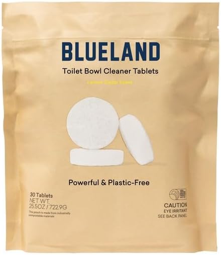 BLUELAND Toilet Bowl Cleaner Refills - Lemon Cedar 30 Tablets