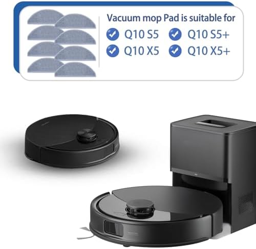 8 Pack Roborock Q10 Mop Pads Replacement Kit