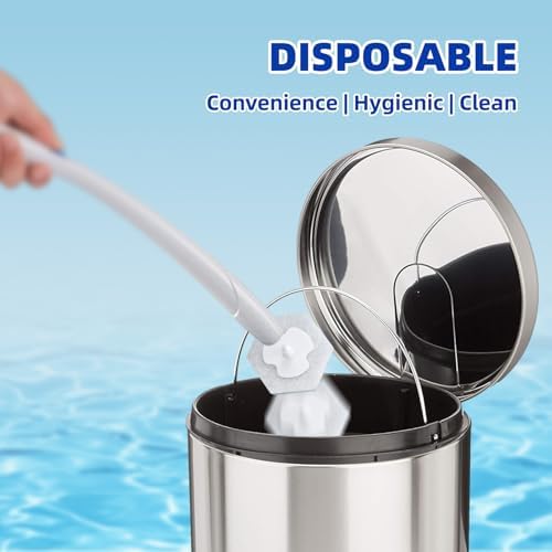 KOKL 60pcs Toilet Brush Refills Disposable Bathroom Cleaners