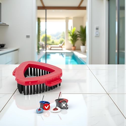 Tustao Spin Mop Replacement Head Base Scrub Brush for 2 Tank System