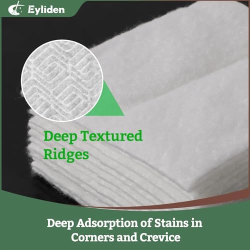 Eyliden 24 Count Dry Mop Pads 10 Inch Replacement for Sweeper Mops