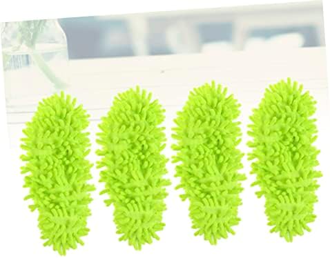 CALLARON Mop Caps Chenille Dust Mop Slippers 4 Pcs