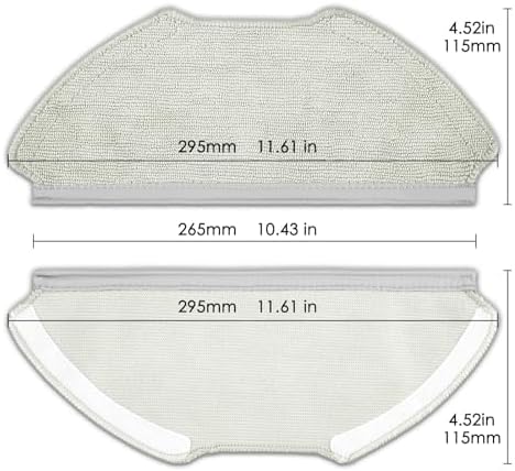 4 Pack T20 Replacement Mop Pads for Airrobo Robot Vacuum