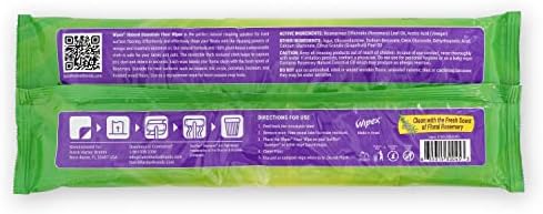 Wipex Natural Wet Floor Wipes with Rosemary and Vinegar