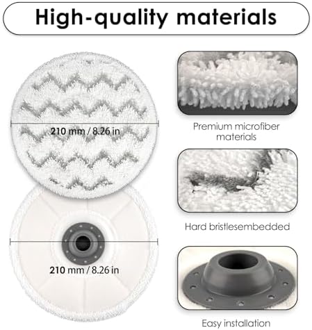 BRUVISH 12 Pack 3897A Replacement Mop Pads