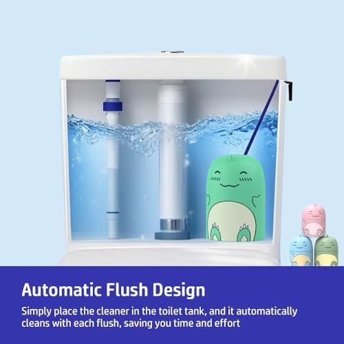 CloudMades Cute Dinosaur Toilet Cleaner Bottle with 3 Scents