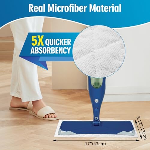 24 Piece Heavy Duty Microfiber Mop Pads for Bona Mop Series