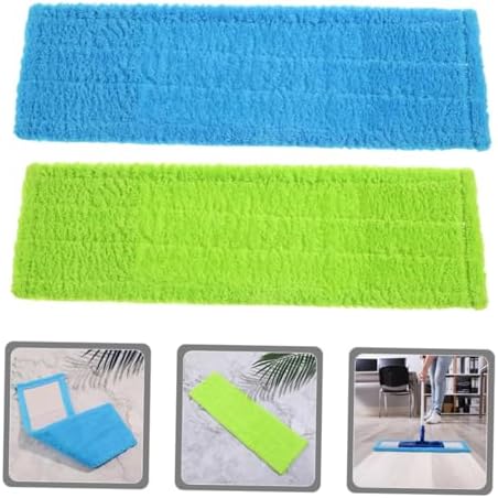 CALLARON 2pcs Thick Coral Fleece Mop Pads Replacement