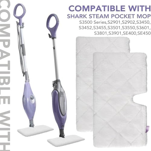 Sgizoku Steam Mop Pads 12Pack for Shark Mop Compatibility