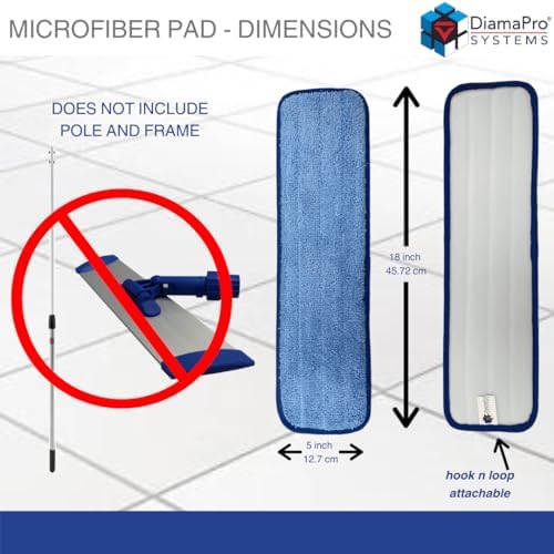 18 Inch Microfiber Mop Pads 10-Pack Reusable