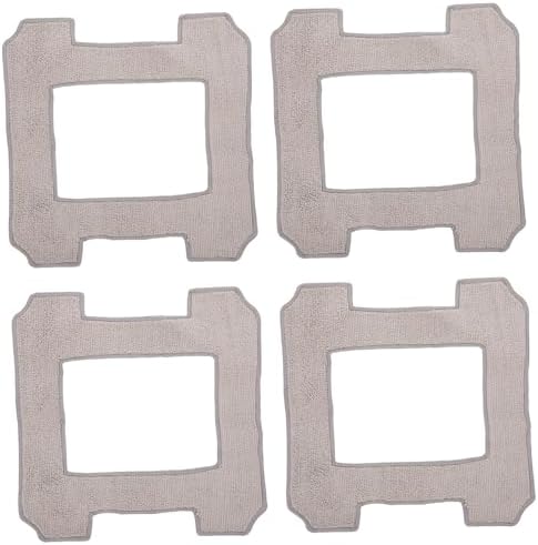 4Pcs Washable Window Mop Cloths for Robot and Home Use