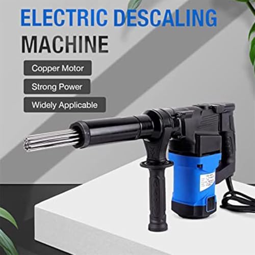 ZHIBIMOI 1100W Electric Needle Rust Remover 4500BPM Industrial Derusting Gun Air Tool Blue