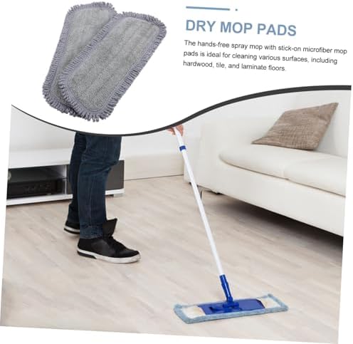 2pcs Microfiber Mop Replacement Pads Reusable