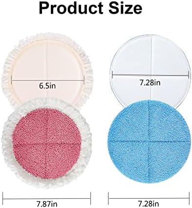 GreeSuit Electric Mop Pads 6 Pack 728in Replacement