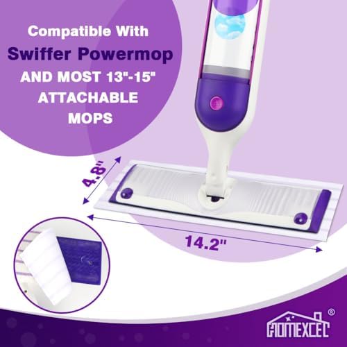 HOMEXCEL Microfiber Mop Pads 48 Count for Swiffer Powermop