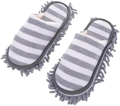Minkissy Chenille Floor Clean Slippers Washable
