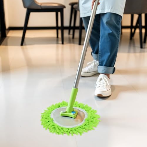 2 Pack Spin Mop Replacement Heads Green Machine Washable