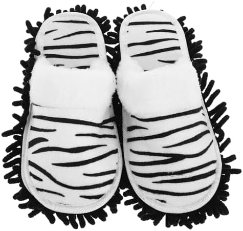 Minkissy Detachable Mop Slippers for Women Comfortable Warm Cleaning Shoes
