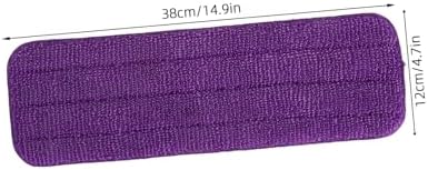 Minkissy 2Pcs Reusable Microfiber Mop Pads - High Absorbent Floor Cleaning Refills