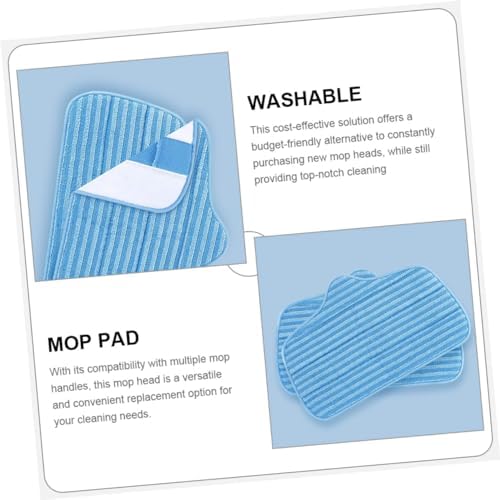 PACKOVE 2pcs Fiber Mop Replacement Pads