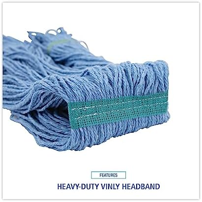 Boardwalk BWK502BLNB Super Loop Wet Mop Head - Medium Blue