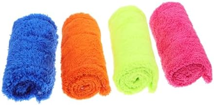 4pcs Coral Fleece Mop Pads - Reusable Machine Washable