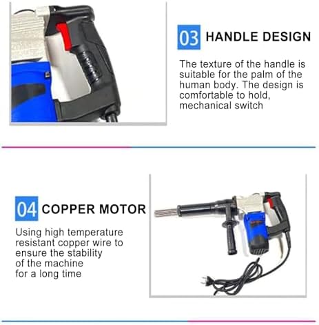 220V110V Electric Needle Scaler 1100W High-Power Rust Remover