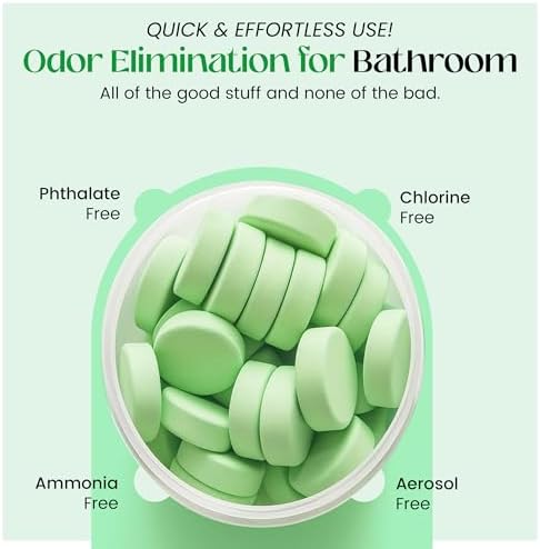 FreshExit Toilet Deodorizer Tablets 60 Count Citrus Scent 1