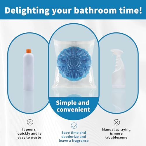 Senmenda 50 Pack Blue Toilet Bowl Cleaner Tablets