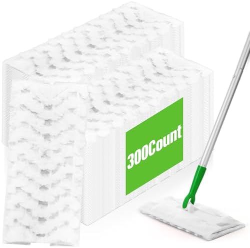 Gejoy 300 Count Dry Sweeping Cloths for Swiffer Pet-Friendly Unscented