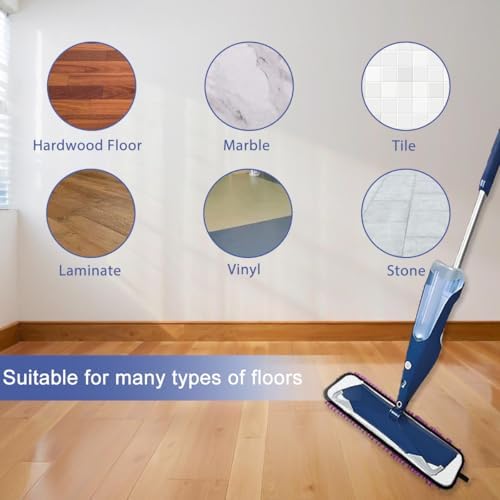 Diteje 5 Pack Washable Mop Pads for Bona Replacement