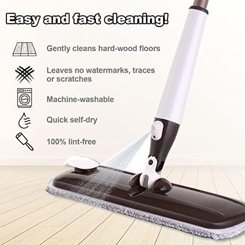 Replacement Microfiber Mop Heads Set of 4