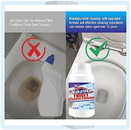 WUKALAKA Pumice Sticks Toilet Cleaner with 250ml Foam Solution